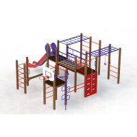 Спортивно-игровой комплекс с горкой Спартак